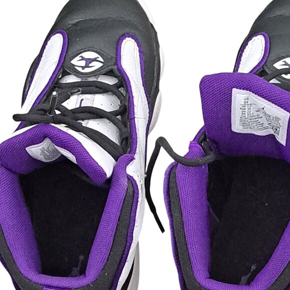Nike Air Jordan Pro Strong (PS) Shoes Kid’s SZ 3Y  White Black Purple DC7909-150 - Picture 6 of 8